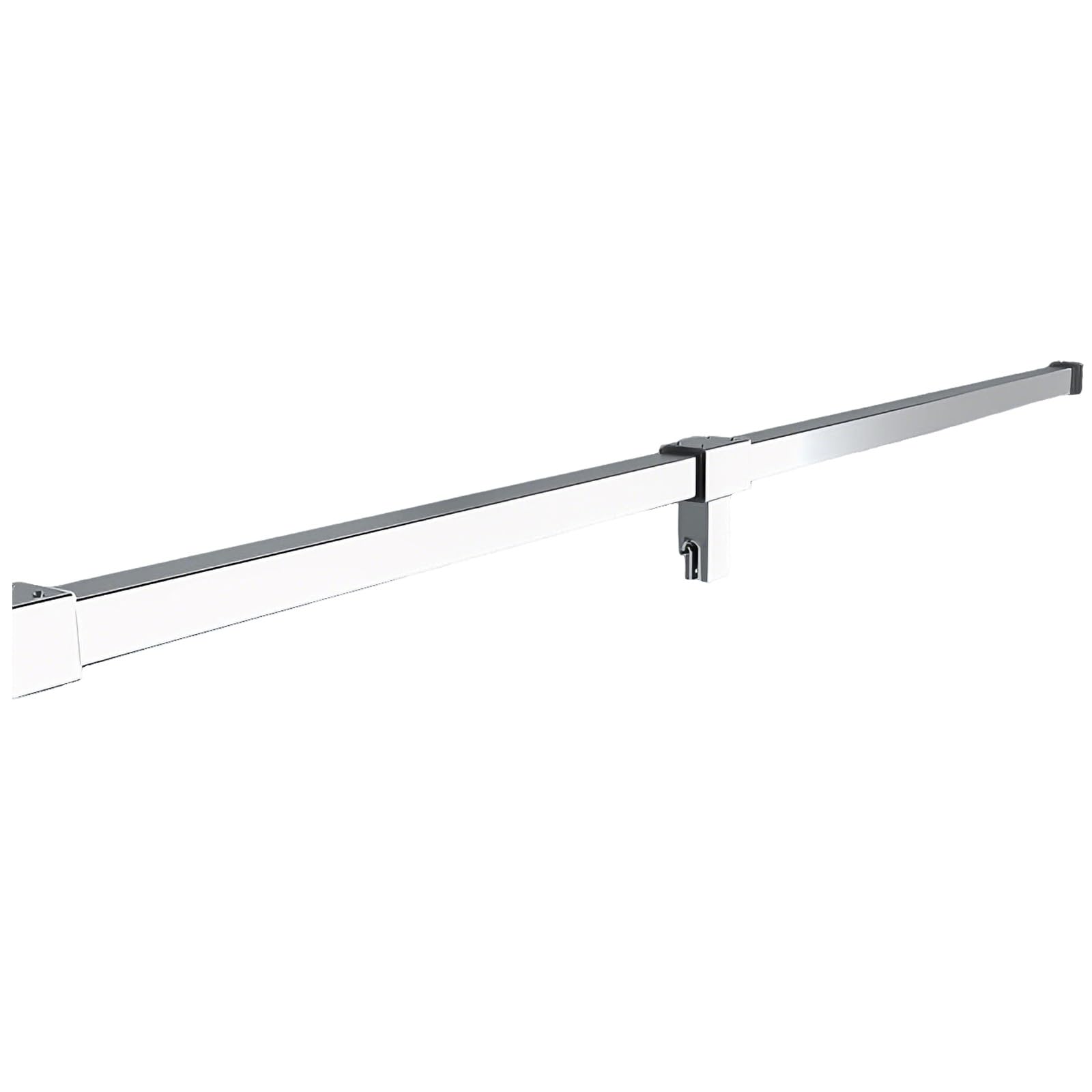 Bezramowy Wspornik Drzwi Prysznicowych Do Szkła O Grubości 8–12 Mm, Stabilizator Szkła Drzwi Prysznicowych Do Szklanych Obudów, Łatwe(Brushed,2m/6.6ft)