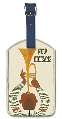 Image of Pacifica Island Art Leatherette Luggage Baggage Tag - New Orleans
