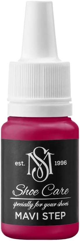 Universal Leather Dye - NCS S 3060-R10B Deep Magenta - High Coverage Leather Paint for Shoes, Bags, Canvas & Sneakers by MAVI STEP - 3.40 fl oz / 100 ml