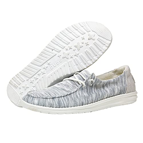 Image of HEYDUDE Women's Wendy Chambray | Women's Shoes | Women's Lace Up Loafers | Comfortable & Light-Weight