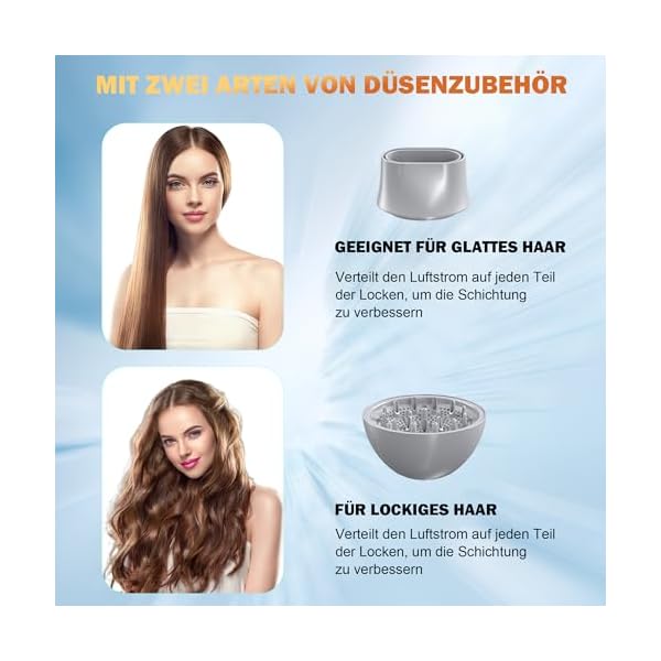 JANOLTY Föhn,Fön,Haartrockner Ionen mit Diffusor – Bild 7