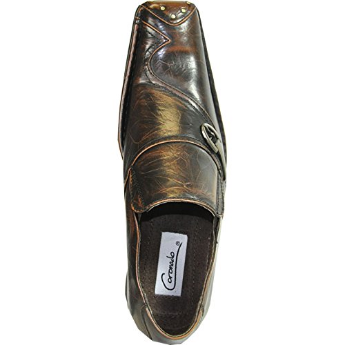 Coronado Men's Dress Shoes Boston Fashion Loafer Style With A Point Toe And Leather Lining Brown 6.5M #TOP5