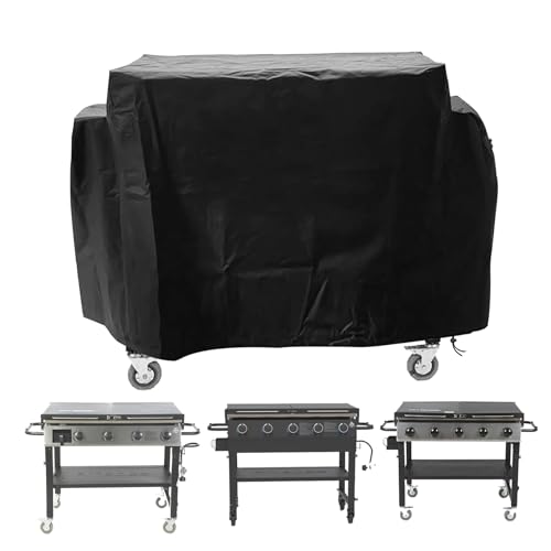 Intetiow Grill Cover for Pit Boss Deluxe 4-Burner PB757GD for PitBoss Standard/Deluxe 5-Burner PB5BGD/PB5BGD1 600D Heavy-Duty Waterproof Cover for Blue Rhino Razor 4 Burner Griddle Black