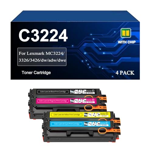 Cartouches C3224 compatibles avec Lexmark MC3224adw C3326dw
