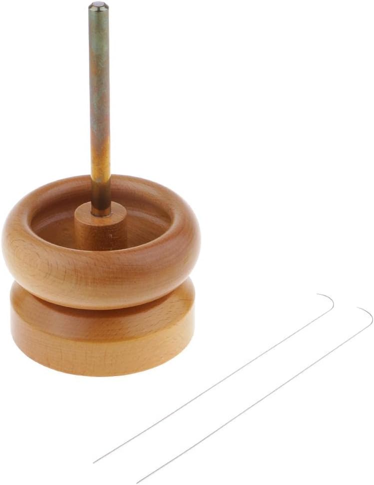 Xiaojikuaipao Wood Bead & Curved Needles Set for Beading Jewelry Making &