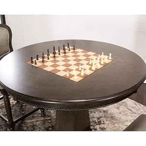 425roundcounterheightdiningchessandpokertablereversible3in1gametopdistressedgraywood Urban Country Home Decor 425 round counter height dining chess and poker table reversible 3 in 1 game top distressed gray wood urban country home decor