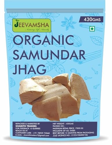 Samundar Jhag Natural Ayurvedic Sea Foam Purified Sudh Samundar Jhag for Skin, Hair & Traditional Remedies No Additives 430 G