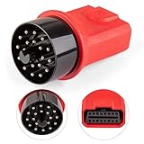 FENNICA 20 Pin Diagnostic Adapter for BMW, OBD1 Male to 16 Pin OBD2 Female Connector for BMW Vehicles with 20-Pin Interface