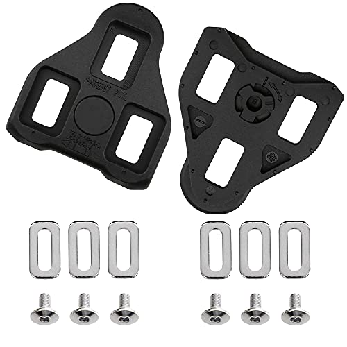 Image of CyclingDeal Bike Cleats Compatible with Peloton & Look Delta - Indoor Cycling & Road Bike Bicycle Cleats Set - Compatible with Indoor Exercise Bikes Pedals & Shoes