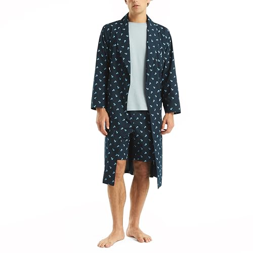 Nautica Mens Sustainably Crafted Printed Robe