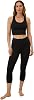 Pact Womens Organic Cotton Go-to Cropped Legging, Mid Rise Yoga Pant with Elastic Waistband
