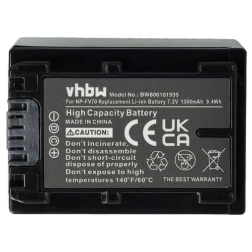 Batterie 1300mAh Sony DCR-SX85E DCR-SX85 caméscope numérique pack - 3