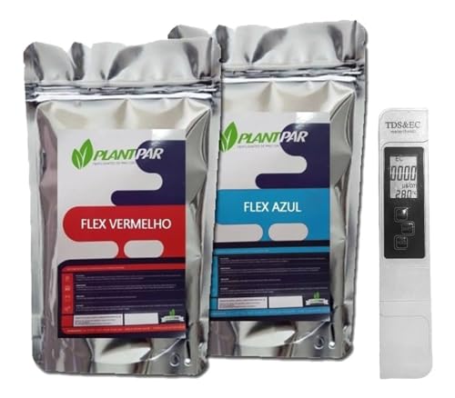 Kit de Nutrientes Hidropônicos 1000l + Medidor de Condutividade 3 em 1