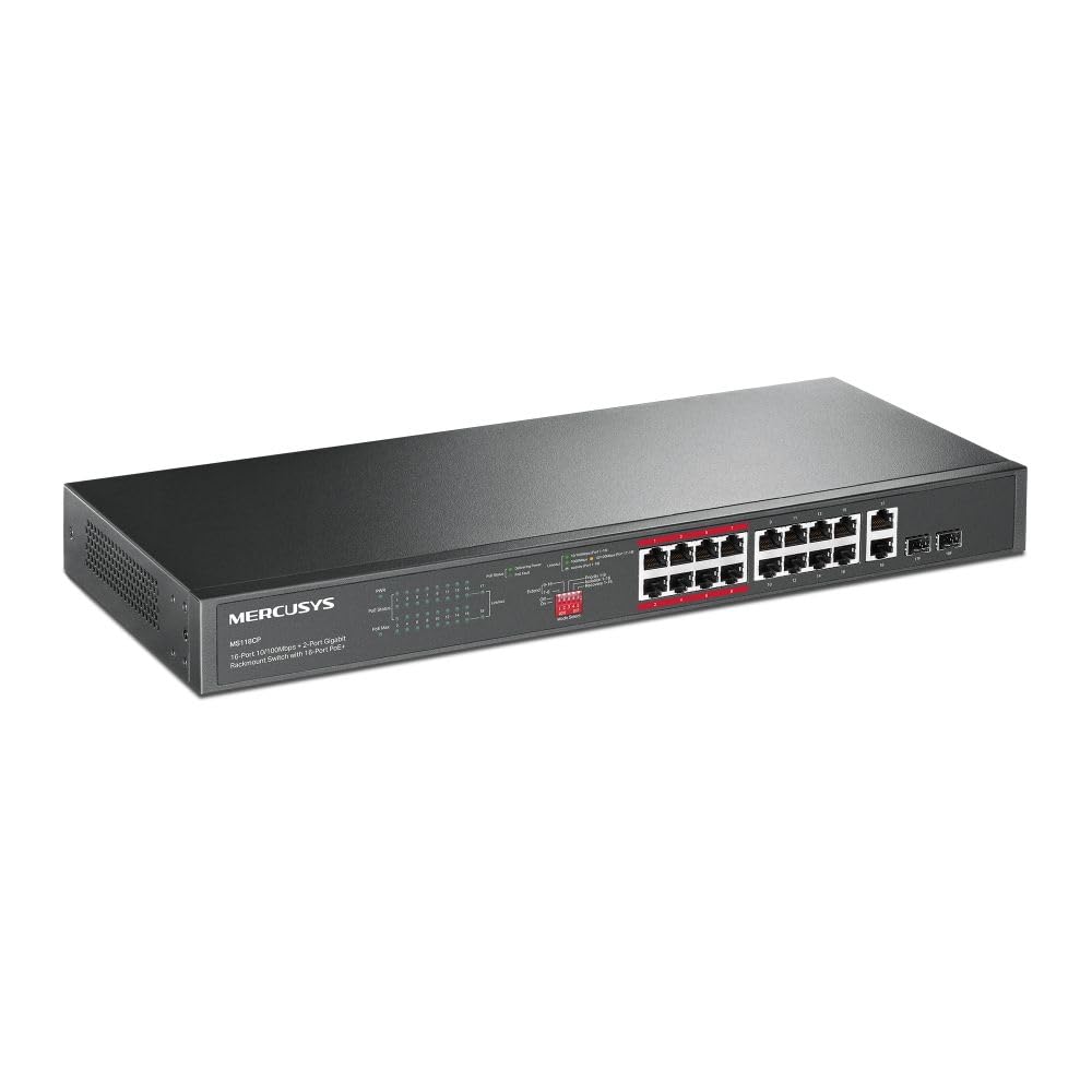 SWITCH DESKTOP MS106P POE RACK 2GBI 2P GIGABIT RJ45 16 POE