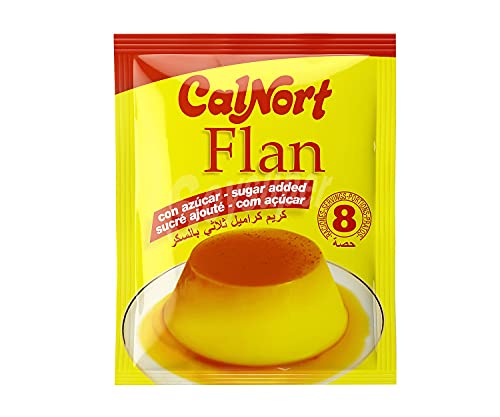 Calnort - Mezcla para Preparar Flan - Con Azucar- Rinde 8 Porciones de un Flan Delicioso y Mucha Textura - 125 Gramos Cover