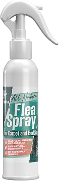 Flea Spray All Natural for Carpet & Bedding 250ml   Fast Acting Home Treatment Safe for Pets and Family that Kills Fleas Ants Bed Bugs and Flies with 100% Plant Based Formula-by Petforia