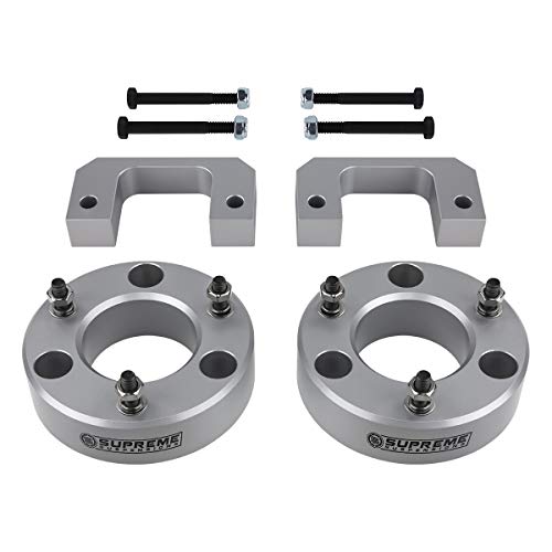 Supreme Suspensions - 3.5" Front + 3" Rear Full Suspension Lift Kit For 2007-2019 Chevrolet Silverado & Gmc Sierra 1500 2Wd 4Wd (Silver) - Microfiber Towel Included #TOP3