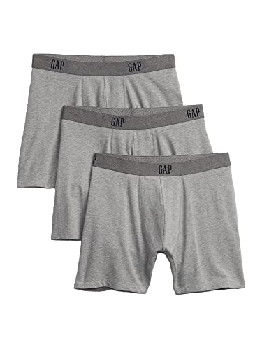 GAP 3-Pack Boxer Brief Underpants Underwear sous-vêtement, Gris, Medium Homme