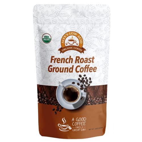 Alex's Low Acid Organic Coffee 12Oz Bag - Fresh Ground French Roast (Pack Of 1) #TOP23