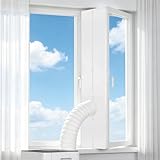 Joint de fenêtre de climatiseur portable de 300 cm | anti-moustiques efficace, retiennent le froid | avec attaches et ruban magique inclus Compatible avec tous les climatiseurs mobiles