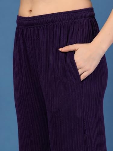 Image of UZARUS Women's Ultra-Soft Baggy Fit /Relaxed Fit Joggers with Side Pockets & Gripped Hem