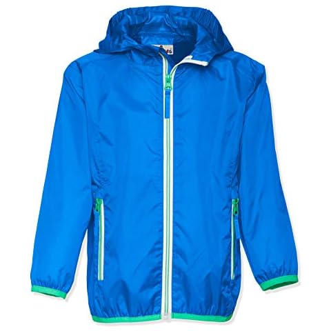 Playshoes Unisex Kinder Faltbare Funktions-Jacke Regenjacke 408700, 7 - Blau, 140 Cover