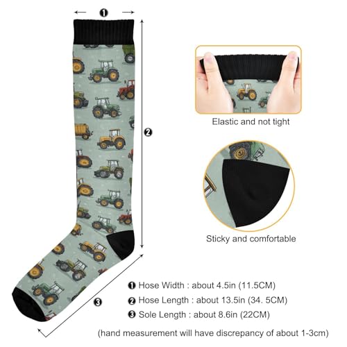Image of Pigsaly Red White Polka Dot Womens Compression Socks Athletic Tube Sock Knee High Socks Outdoor Sport Socks