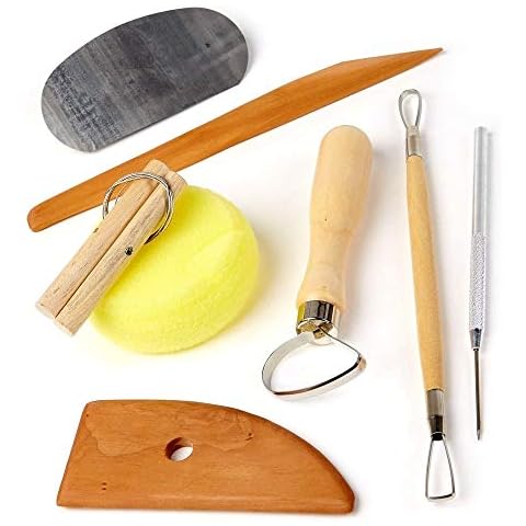 CLAY POTTERY TOOL KITS 8 PC SET Ceramics Wax Carving Sculpting Molding by EDMBG Cover