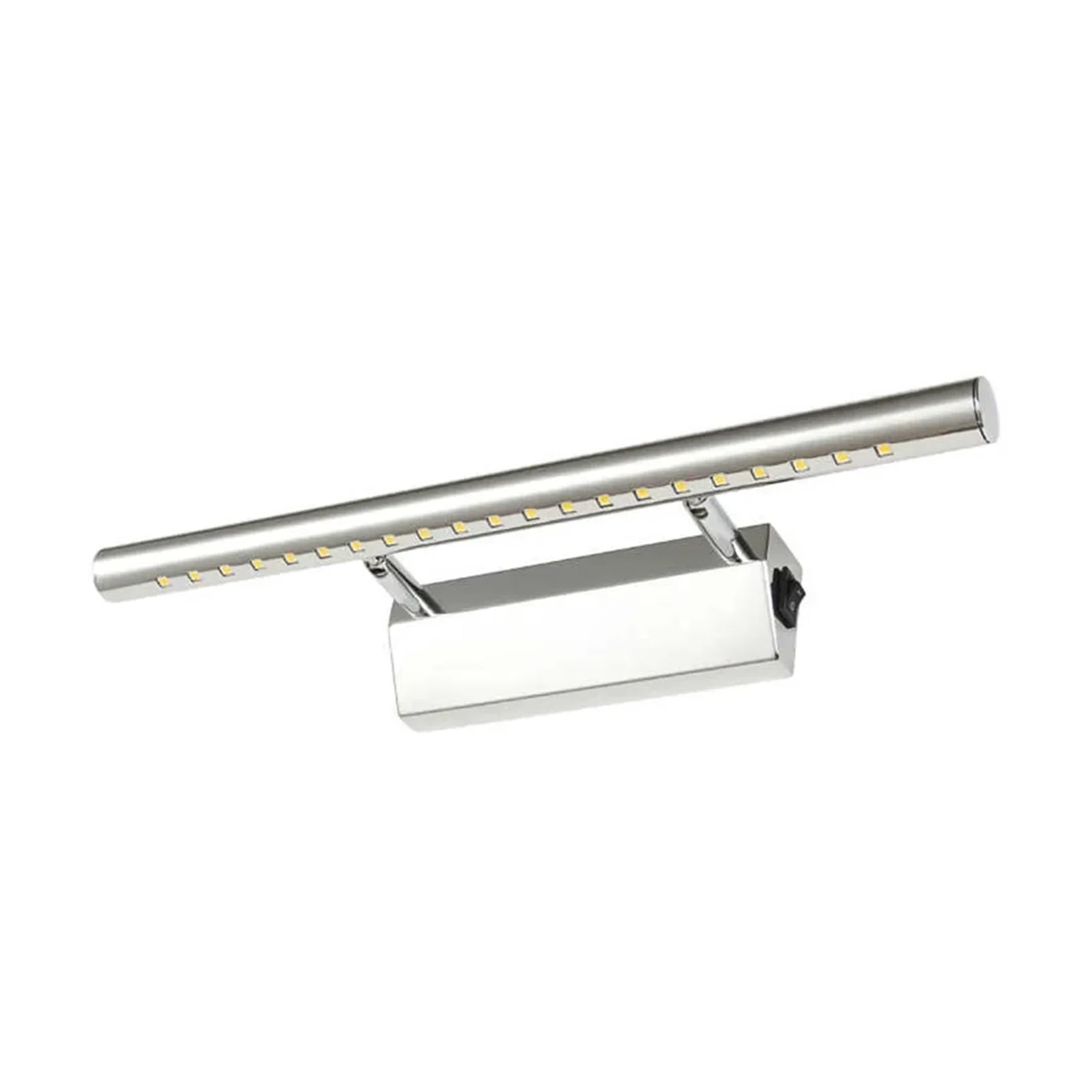 CUDTAPI LED Bathroom Vanity Light Fixtures, On/Off Stainless Steel Make-Up Mirror Wall Lamp, 3w 5w 7w Picture Front Sconces Lighting(5500-7000K,7W 55CM)