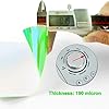 Holographic Glow in The Dark Iron on Vinyl HTV Heat Transfer Vinyl - 10 Inch by 5 Feet Luminous Chameleon HTV Vinyl Rolls for T-Shirts (Green) #3