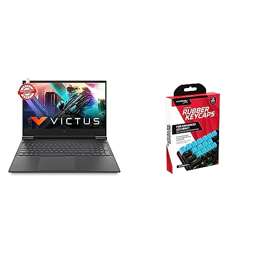 Image of HP Victus Gaming AMD Ryzen 7-5800H 16.1 inch(40.9 cm) FHD Gaming Laptop & Rubber Keycaps - Blue [US]