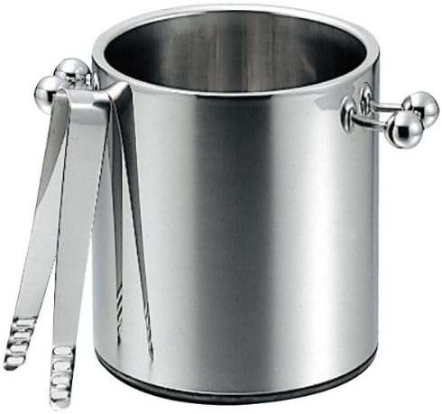 Without 18-8 ice bucket rubber (with tongs) MR-130 dual structure (Japan import / The package and the manual are written in Japanese)
