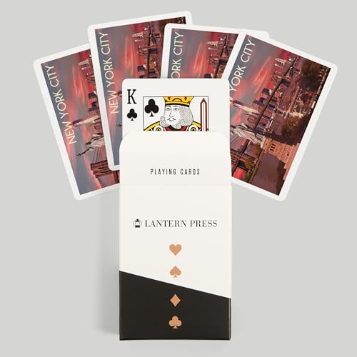 Baraja de cartas Poker Lantern Press Ellis Island miniatura 6