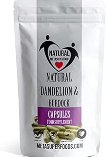 Dandelion and Burdock | (1800mg) 120 High Strength Capsules | Vegan | No Binders No Fillers | Non-GMO | All Natural Ingredients | Made in UK | Tasteless | Easy to Swallow