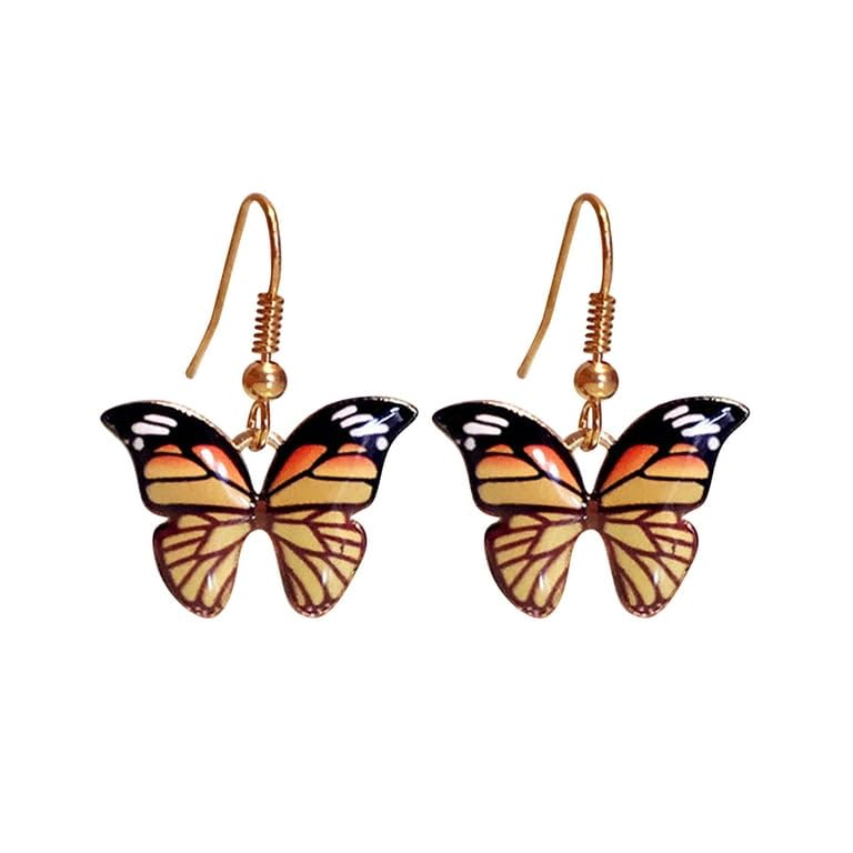 SHILPMART Charm Girl Gifts Bright Colourful Multicolour Butterfly Women Girl Fish Hook Drops Earrings (B0CSXQNM4J) Amazon Price History, Amazon Price Tracker