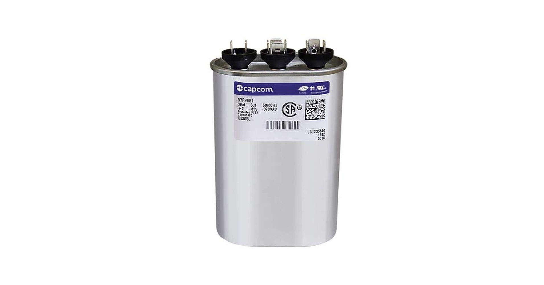 CREDONA【THE C】CAP Trane CPT00668 / CPT-0668 - 40 + 5 uF MFD x 440 VAC Genteq