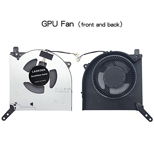 Image of New Replacement Cooling Fans for Lenovo Legion 5 Pro 16ACH6H R9000P 2021H RTX3060 RTX3070 Model Gaming Laptop Series CPU GPU Fan (4-Pin 4-Wire) 10V 0.8A FNKF DFSAL12E164860 FNKD DFSAL12E064860