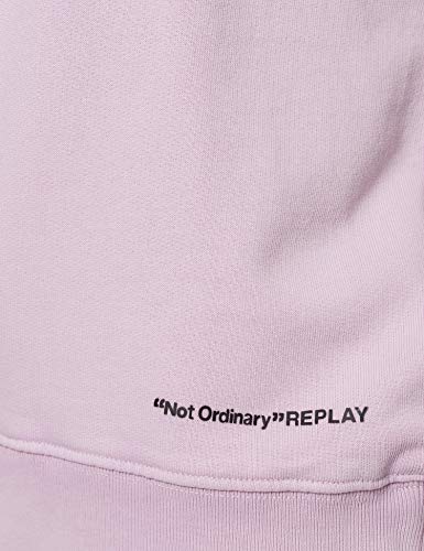 REPLAY W3551 Maglia di Tuta, 513-Rosa al Quarzo