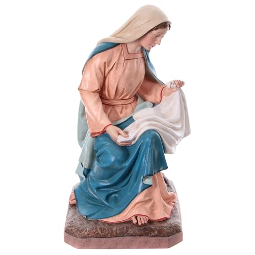 Holyart Fiberglass statue Mary with glass eyes OUTDOORS h 165 cm