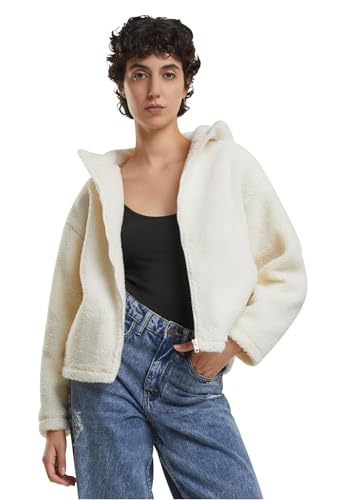 Short hooded sherpa jacket chaude et coupe-vent avec capuche protectrice