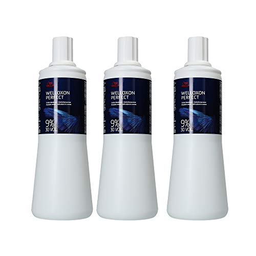 Wella 9 % Welloxon Perfect 3 x 1000 ml H2O2 Peroxid 30 Vol. Oxidationscreme