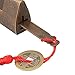 BQLZR Spacing 6cm Chinese Old Style Brass Carved Fish Horizontal Padlock Lock Chinese Antique Lock and Key