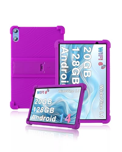Accessoire tablette Biegedy B22 coque silicone violette antichoc 10"