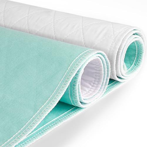 CoolShields Reusable Waterproof Bed Pads Washable Underpads 34 x ...