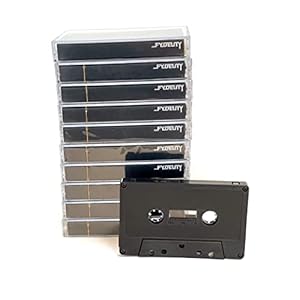 FYDELITY Black Matte Cassette Tape Blank Cassette Tapes for Recording Blank Audio Tapes Clear Audio Cassette Tape Color…