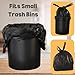 T-shirt Biodegradable Black Plastic Bag (120 ct.) Small Can Liners Thank You Grocery Shooping Size Doggy Poop Bags Compatible with Arm & Hammer Swivel Bin & Rake pooper scooper Multipurpose Bags