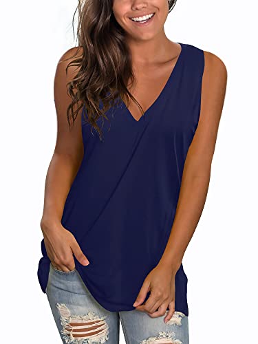 Sleeveless Tops for Women Summer Sexy V Neck Ladies Tank