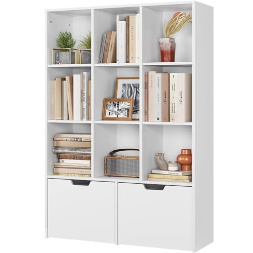 Senfot White Bookshelf, 55.3