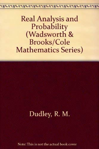 Real Analysis and Probability (Wadsworth & Broo... 0412051613 Book Cover