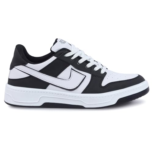 Hi Prow Low-Top Sneakers, Lace-Up Casual Shoes, Black - Image 5